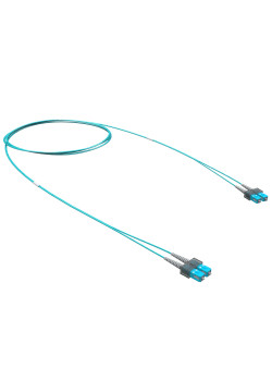 Оптический коммутационный шнур двухволоконный (Duplex) SC/UPC-SC/UPC, 50/125 (OM3), 2 м