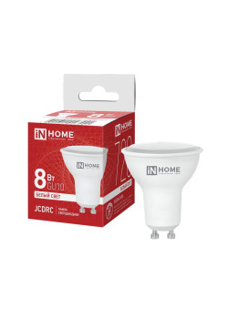 Лампа светодиодная LED-JCDRC-VC 8Вт рефлектор 4000К нейтр. бел. GU10 720лм 230В IN HOME 4690612023441