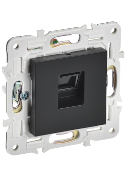 SKANDY Розетка компьютерная RJ45 кат.5E SK-K01Bl черный IEK