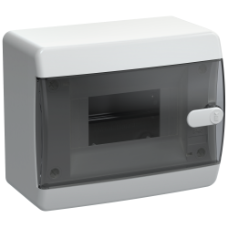 UNION Compact Корпус пластиковый ЩРН-П-6 IP41 черная прозрачная дверь IEK
