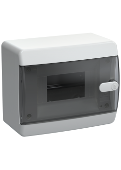 UNION Compact Корпус пластиковый ЩРН-П-6 IP41 черная прозрачная дверь IEK