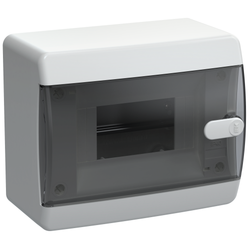 UNION Compact Корпус пластиковый ЩРН-П-6 IP41 черная прозрачная дверь IEK