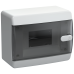 UNION Compact Корпус пластиковый ЩРН-П-6 IP41 черная прозрачная дверь IEK