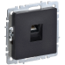 BRITE Розетка компьютерная RJ45 кат.5E РК10-БрЧ черный IEK BRITE Розетка компьютерная RJ45 кат.5E РК10-БрЧ черный IEK