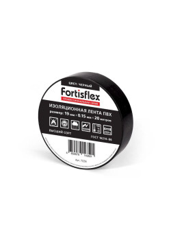 Изолента ПВХ 19х0.15х20 черн. Fortisflex 71236