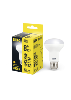 Лампа светодиодная R63 рефлектор 8Вт 230В 3000К E27 IEK