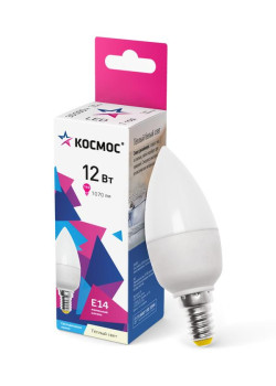 Лампа светодиодная CN 12Вт 3000К E14 1070лм 174-265В КОСМОС LkecLED12wCNE1430