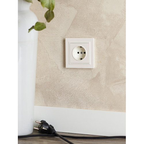 BRITE Рамка 1-местная IP44 РУ-1-БрЖ-44 жемчуг IEK