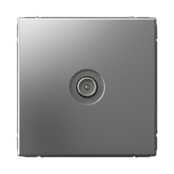 ARTGALLERY TV РОЗЕТКА проходная 4DB, механизм, СТАЛЬ