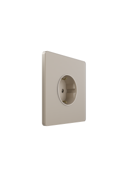 Systeme Infinity, Розетка С/У с ЗК (250В, 16А, защит.шторки), Песчаный берег