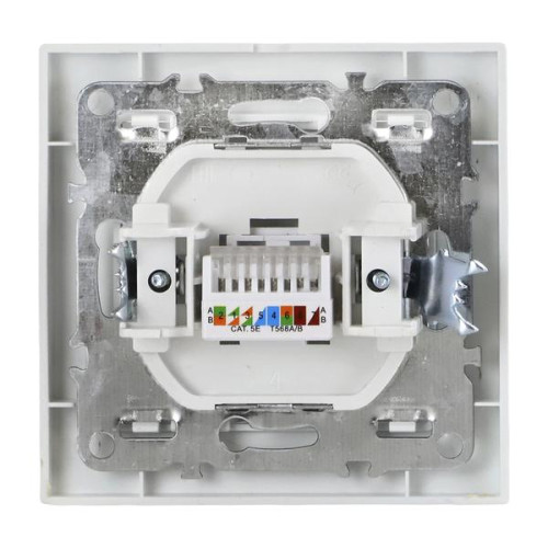 Минск Розетка RJ-45 1-местная СП белая EKF Минск Розетка RJ-45 1-местная СП белая EKF