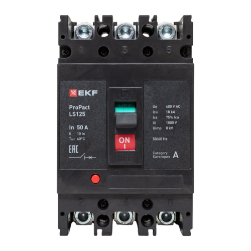 ProPact LS125 50А 3P 18кА EKF ProPact LS125 50А 3P 18кА EKF