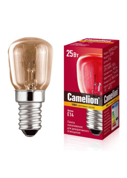 Лампа накаливания MIC 25/P/CL/E14 Т26 Camelion 13649