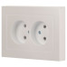 Розетка 2-м СП Accent 6-204-06 16А IP20 250В 2P AL/CU перламутр. Intro Б0063446 Розетка 2-м СП Accent 6-204-06 16А IP20 250В 2P AL/CU перламутр. Intro Б0063446