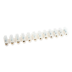 LD227-10A Зажим винтовой изолированный 450В, 10А, 12 пар, полиэтилен DIY