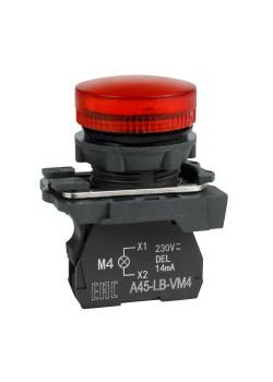 Сигнальная лампа OptiSignal D22 C5-L-B4 красная пластик 24VAC/DC XB5AVB4