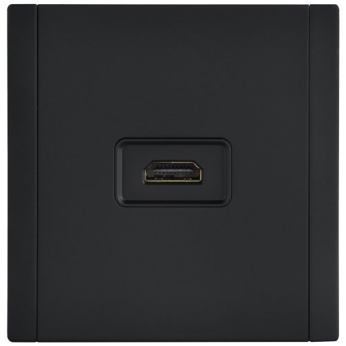 FORTE&PIANO Розетка HDMI FP140M металл черный IEK FORTE&PIANO Розетка HDMI FP140M металл черный IEK