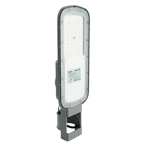Светодиодный уличный консольный светильник Feron SP3070 30W 5000K 90-300V, серый Светодиодный уличный консольный светильник Feron SP3070 30W 5000K 90-300V, серый