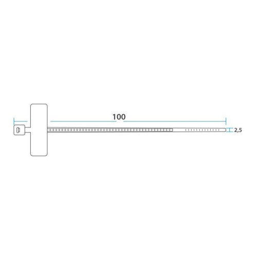 Хомут кабельный 2.5х100 под маркер нейл. бел. (уп.100шт) Rexant 07-0106 Хомут кабельный 2.5х100 под маркер нейл. бел. (уп.100шт) Rexant 07-0106