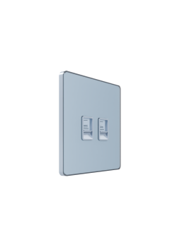 Systeme Infinity, Розетка информационная С/У RJ-45 кат.5e 2-я, Стальное небо