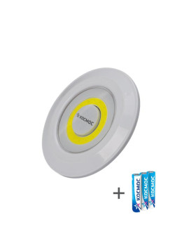 Фонарь-подсветка 3Вт COB LED 3xAAA (R03) корпус ABS-пластик самокл. поверхность в комплекте двустор. скотч КОСМОС KOC308B