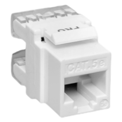 Модуль Keystone TERACOM PRO Cat.5E RJ-45 неэкран. 110 IDC 180 град. белый
