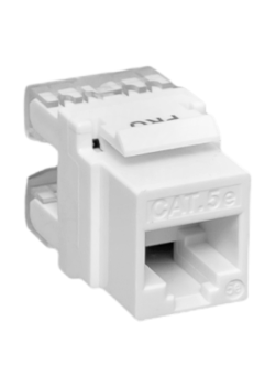 Модуль Keystone TERACOM PRO Cat.5E RJ-45 неэкран. 110 IDC 180 град. белый