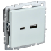 BRITE Розетка USB A+C 18Вт РЮ11-1-БрЖ жемчуг IEK BRITE Розетка USB A+C 18Вт РЮ11-1-БрЖ жемчуг IEK