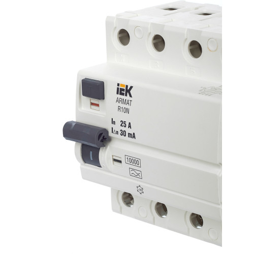 ARMAT Выключатель дифференциального тока R10N 4P 25А 30мА тип A IEK ARMAT Выключатель дифференциального тока R10N 4P 25А 30мА тип A IEK