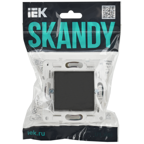 SKANDY Выключатель 1-клавишный проходной 10А SK-V02G графит IEK SKANDY Выключатель 1-клавишный проходной 10А SK-V02G графит IEK