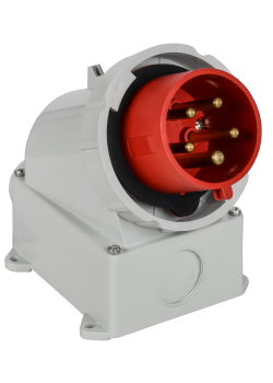 Вилка стационарная ССИ-5252 32А-6ч/380В 3P+PE+N IP67 IEK