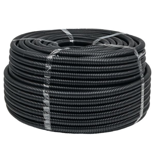 Труба гофр. безгалог. FRHF с протяжкой d50 мм (20 м) черн. EKF-Plast