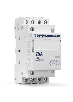 Контактор модульный 36мм 25А 230В АС 4НЗ PRIZMA TOKOV ELECTRIC TKE-PZ-MC-2-25-230-04