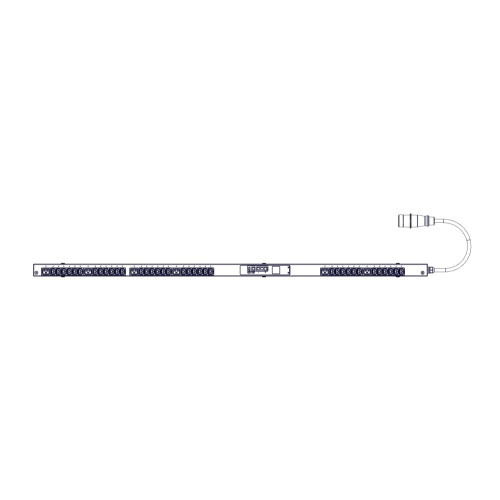 БРП Uniprom, управляемый, 0U, 400В, 3Ф, 16A, 36xC13 6xC19, 3м кабель, IEC309