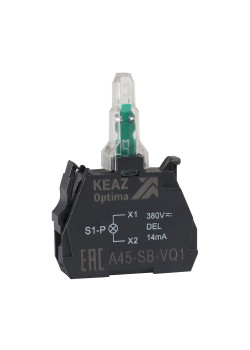 Световой-блок-OptiSignal-D22-A45-SB-VQ4-красный-380 В AC-с защитой от наводок ZBVQ4