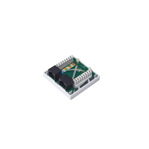 Розетка компьютерная 8P8C (RJ-45) UTP Cat.5e 2 порта TOKOV Eletrcic TKE-SMB-8P8C-2P-UTP Розетка компьютерная 8P8C (RJ-45) UTP Cat.5e 2 порта TOKOV Eletrcic TKE-SMB-8P8C-2P-UTP