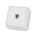 Розетка TФ (RJ-11) открытой установки IP20, белая Розетка TФ (RJ-11) открытой установки IP20, белая