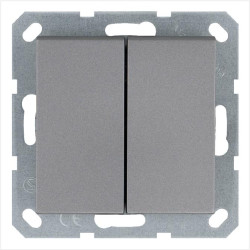 Переключатель перекрестный 2-кл. 10А IP20 механизм алюм. Jasmart G3014S