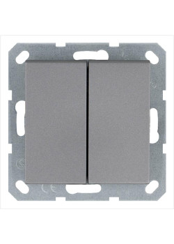 Переключатель перекрестный 2-кл. 10А IP20 механизм алюм. Jasmart G3014S