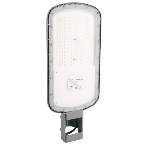 Светодиодный уличный консольный светильник Feron SP3070 80W 5000K AC90-300V, серый Светодиодный уличный консольный светильник Feron SP3070 80W 5000K AC90-300V, серый