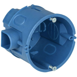 Коробка установочная С3 d68x60 для твердых стен (с саморезами и стык. узлами) IEK UKT10-068-060-000-A-S-UO