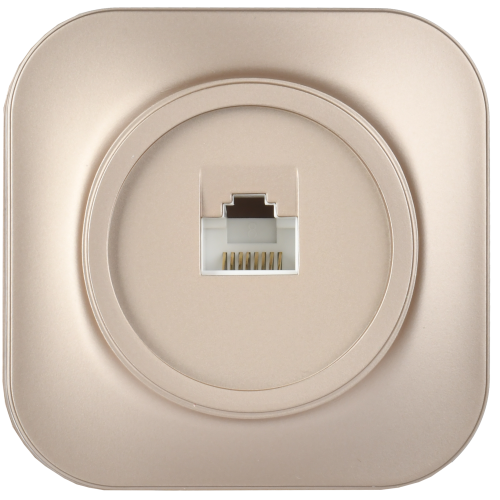 GLORY Розетка для открытой установки компьютерная RJ45 кат.5E РК10-ХШм шампань матовый IEK GLORY Розетка для открытой установки компьютерная RJ45 кат.5E РК10-ХШм шампань матовый IEK