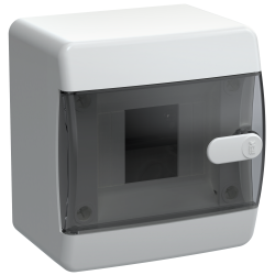 UNION Compact Корпус пластиковый ЩРН-П-4 IP41 черная прозрачная дверь IEK