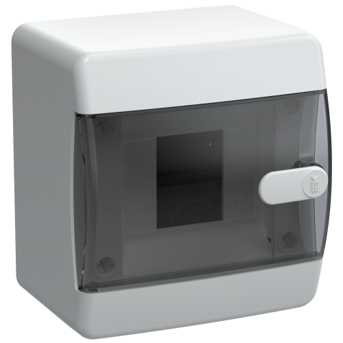 UNION Compact Корпус пластиковый ЩРН-П-4 IP41 черная прозрачная дверь IEK