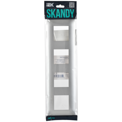 SKANDY Рамка 4-местная SK-F04S серебряный IEK SKANDY Рамка 4-местная SK-F04S серебряный IEK