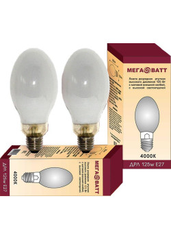 Лампа газоразрядная ртутная ДРЛ 125 E27 (25) МЕГАВАТТ 03007