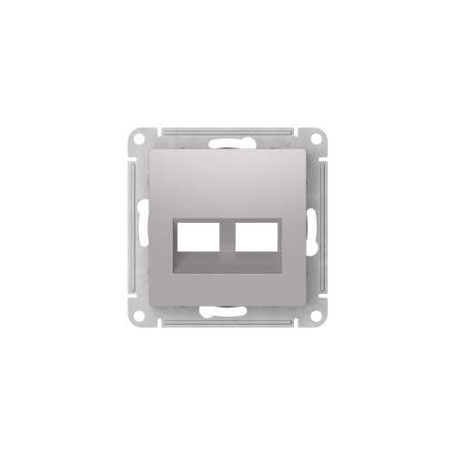 ATLASDESIGN НАКЛАДКА двойная для информационных функций типа Keystone, АЛЮМИНИЙ ATLASDESIGN НАКЛАДКА двойная для информационных функций типа Keystone, АЛЮМИНИЙ
