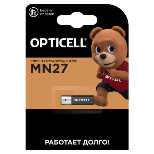 Элемент питания алкалиновый A27/MN27/8LR732 (блист.1шт) Specialty Opticell 5070002