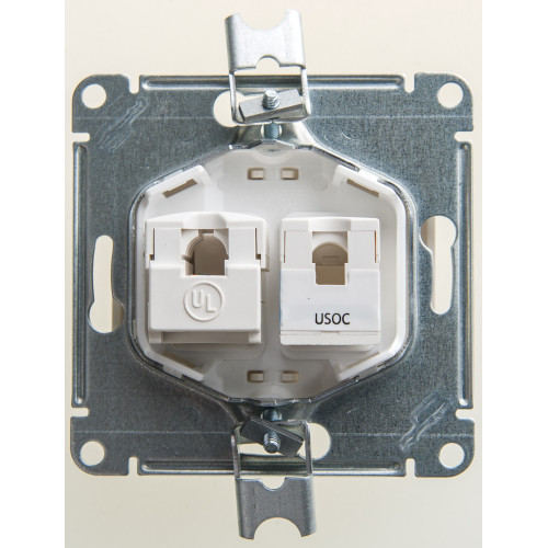 GLOSSA РОЗЕТКА двойная RJ11+RJ45 кат.5e, механизм, ПЕРЛАМУТР GLOSSA РОЗЕТКА двойная RJ11+RJ45 кат.5e, механизм, ПЕРЛАМУТР