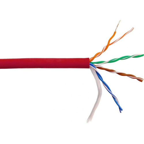 LANMASTER LAN-5EUTP-HFLT-RD